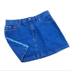 Tommy Hilfiger Vintage 90s Denim Mini Skirt
